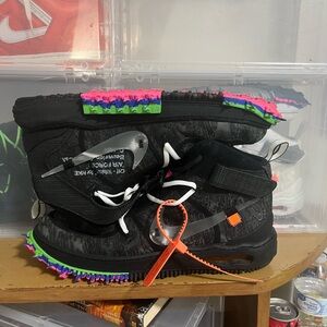 Black off white Air Force 1 mid